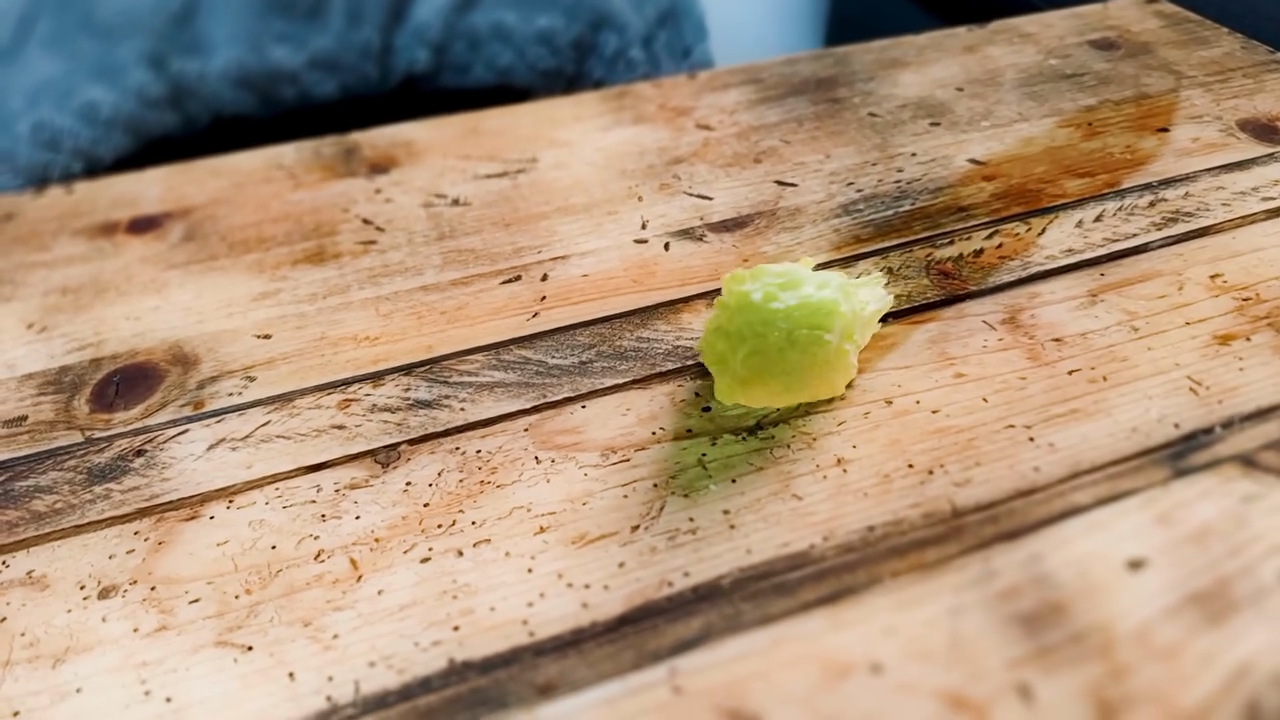 Slime on the table