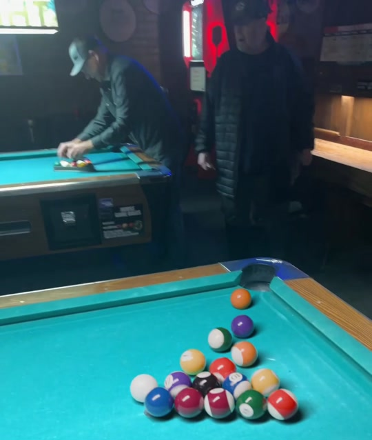 A pool trickshot with VFX